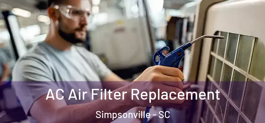  AC Air Filter Replacement Simpsonville - SC